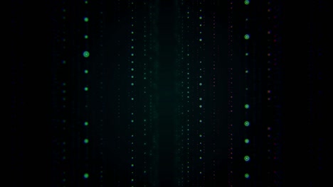 fondo de animación de partículas de varios colores