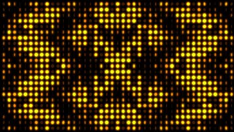 abstract golden circle led pattern