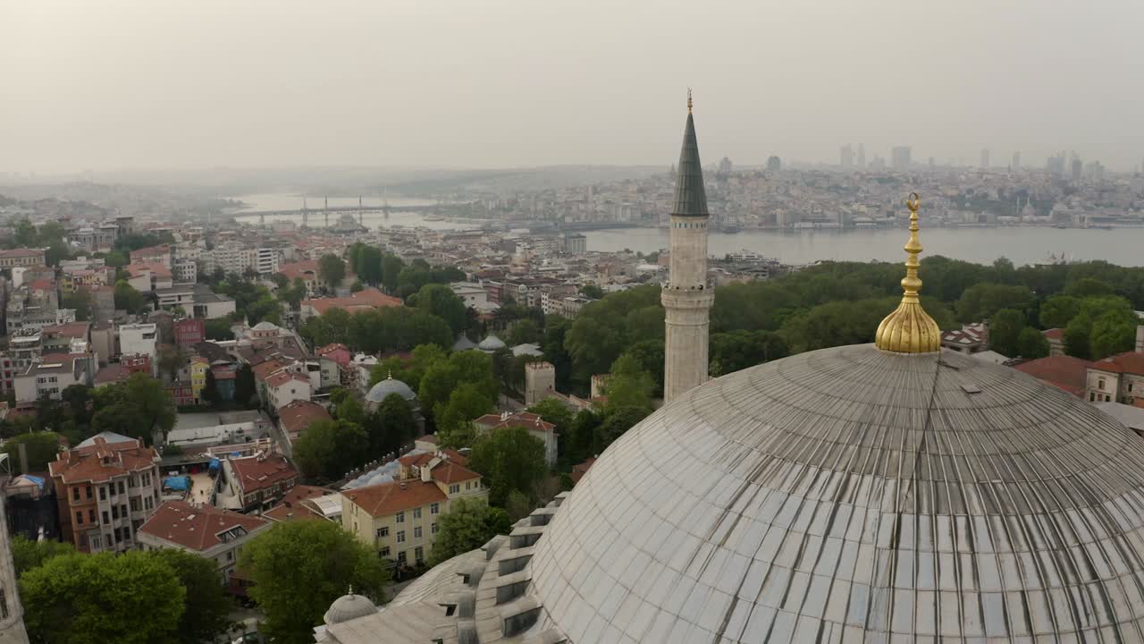 desde hagia sofia hasta galata 4k drone