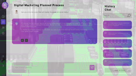 Animación-Del-Tablero-De-Computación-Y-Chat-Ai-Sobre-Fondo-Blanco