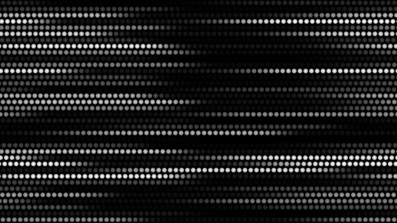 Abstract animated glow background made of many small dots. Seamless