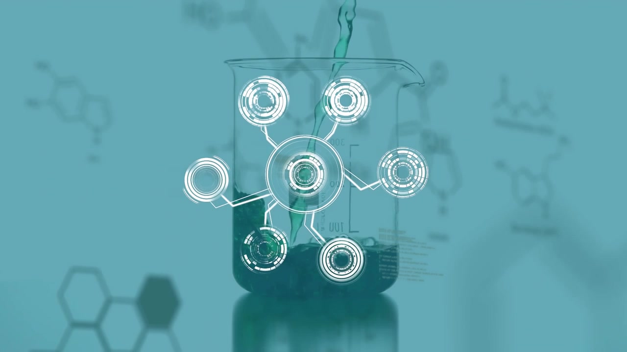 Animation of blue clock over science data processing