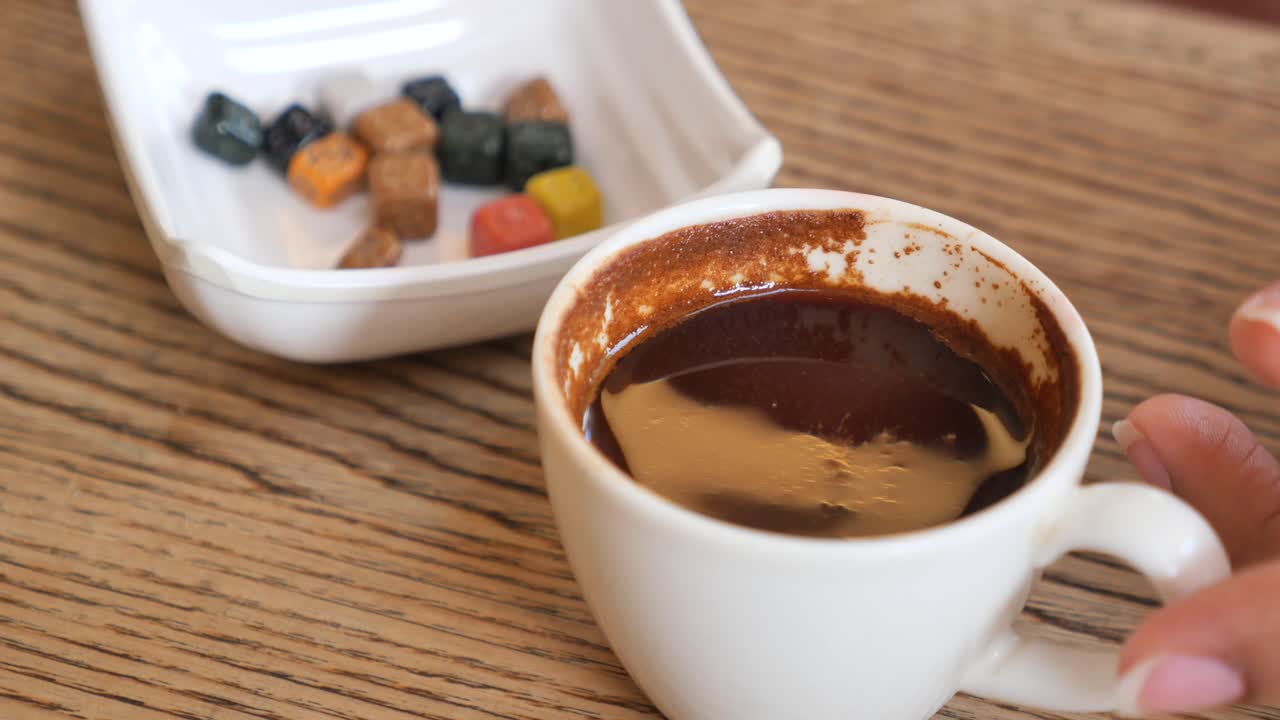 café turco y dulces