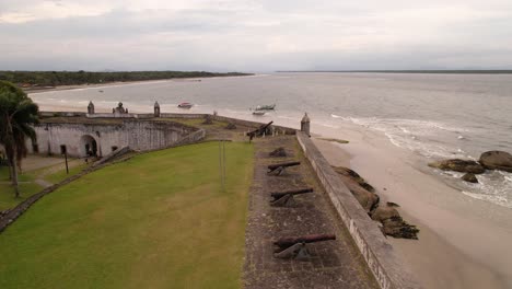 old war building on the beach