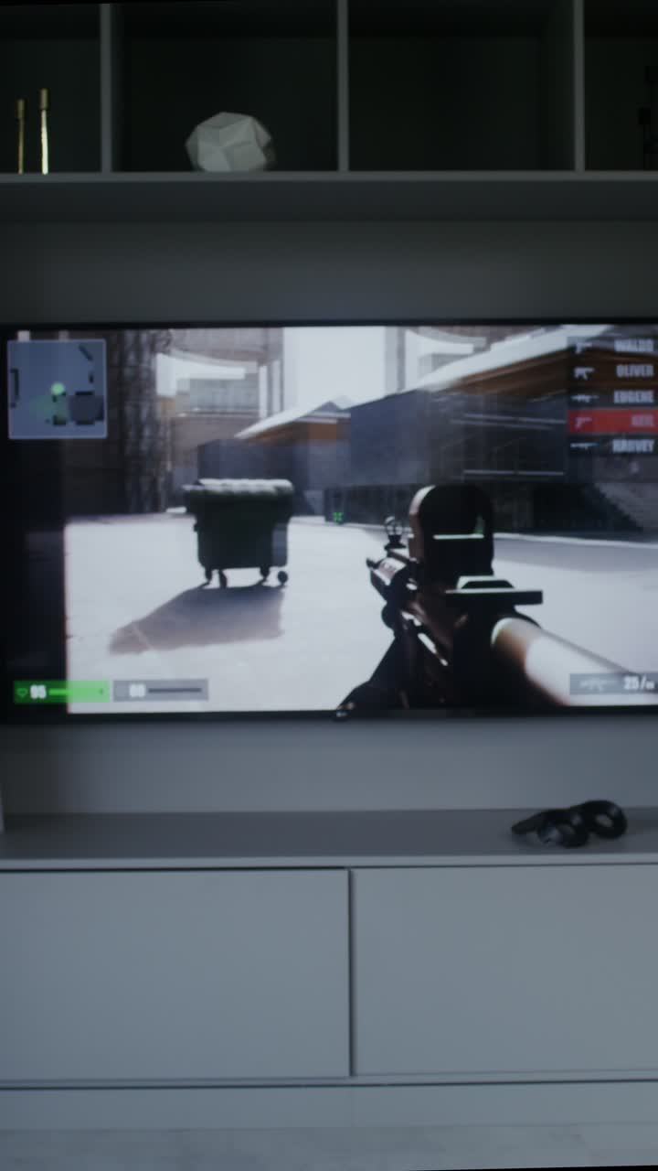 People Playing Video Games on TV