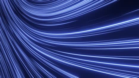 abstract background. dynamic pattern with wawe lines and light. blue futuristic stream. seamless loop 4k animation