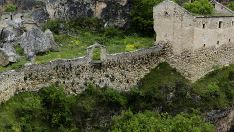 Ruins-Of-Convent-De-La-Hoz-In-Hoces-del-Rio-Duraton-Natural-Park-In-Sebulcor,-Segovia,-Spain
