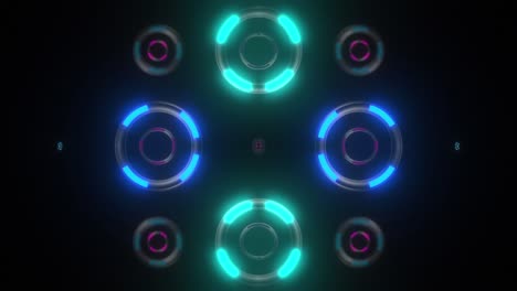 neon circle pattern