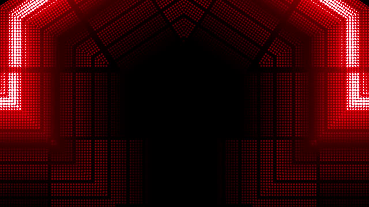 Red LED Tunnel Display