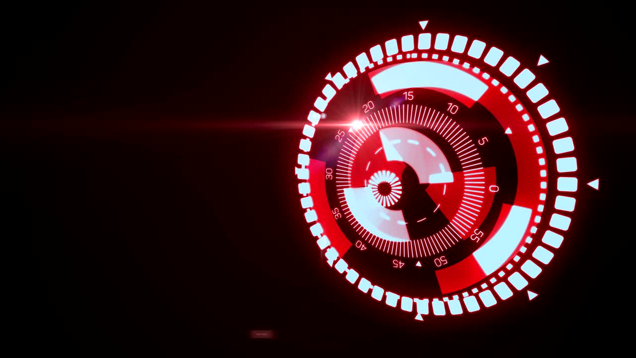 Futuristic HUD Target UX UI Interface. Motion graphic for tech title and background, news headline business intro screensaver. Available in 4K