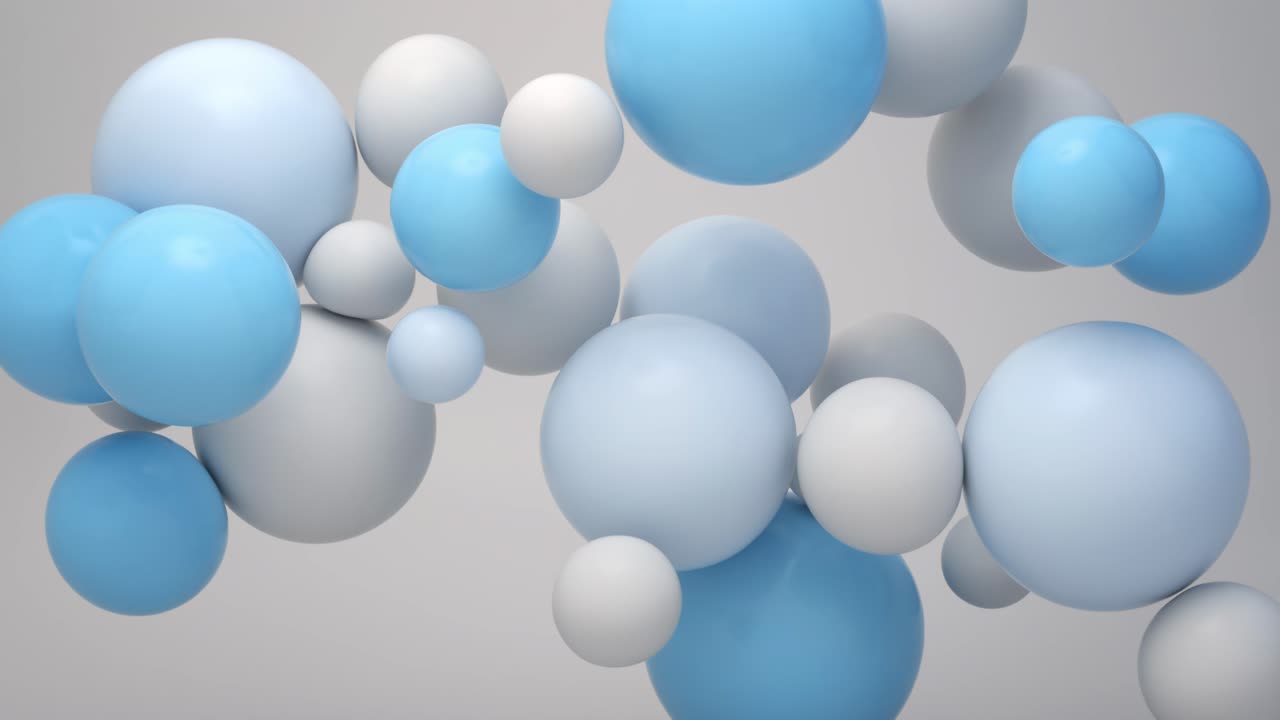 fondo abstracto con esferas flotantes