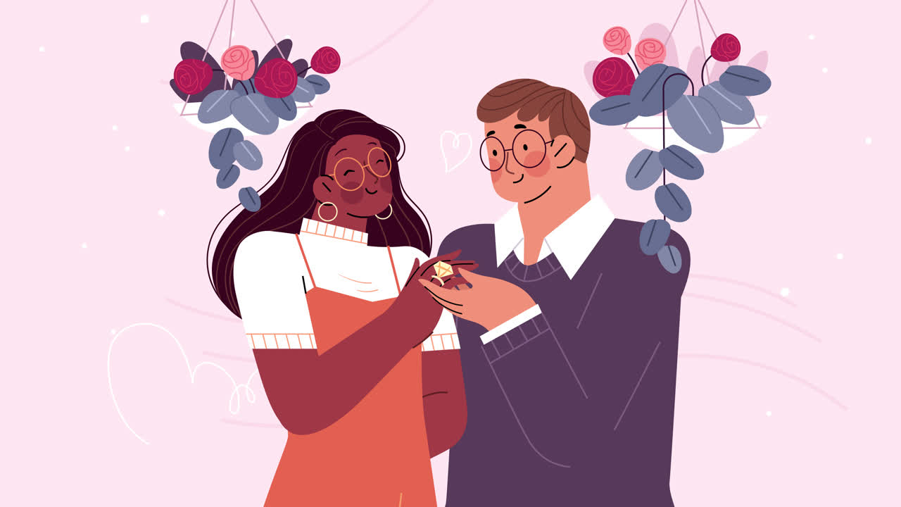 인종 간 부부 의 약혼