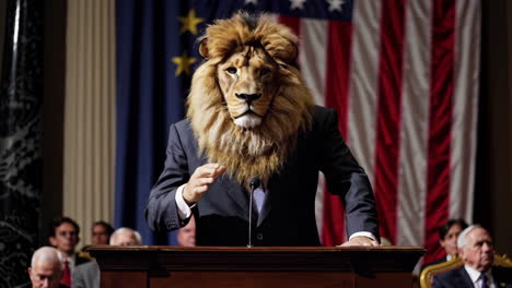 lion-headed politician