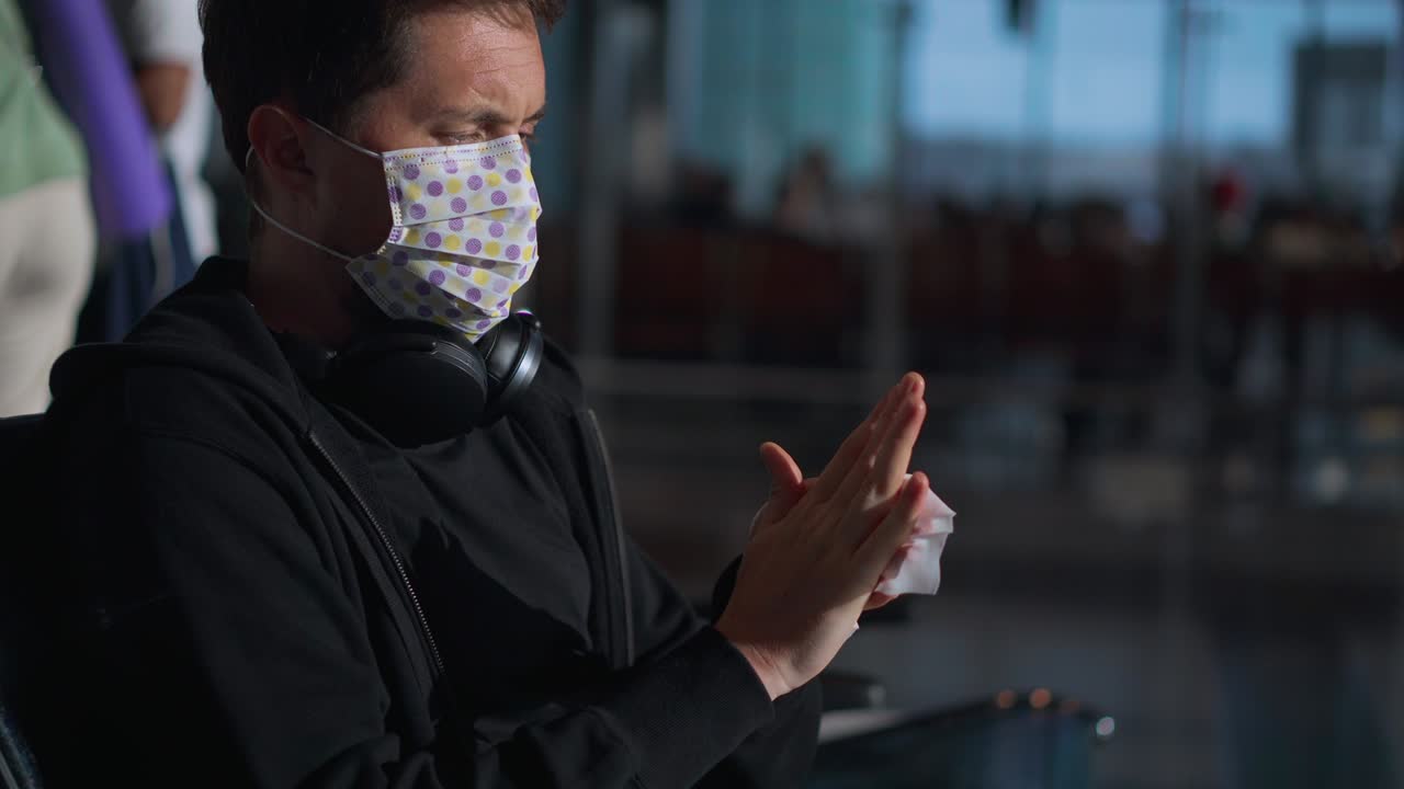 Hygieneregler og ansiktsmaske for å beskytte mot koronavirus