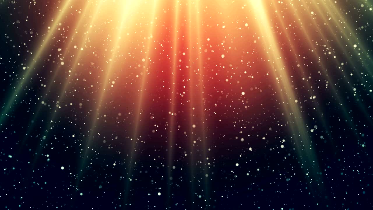 먼지 입자가 날아다니는 마법의 빛 비디오 배경