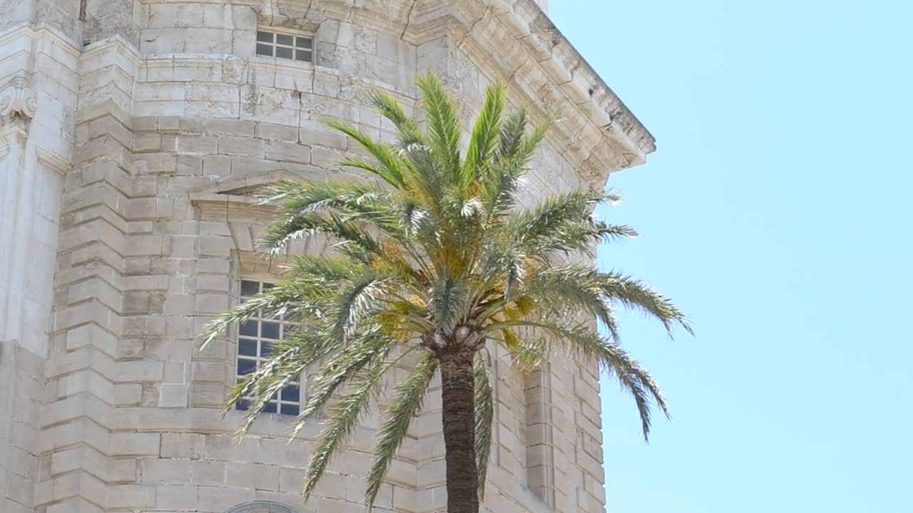 Magnifica cattedrale in stile neoclassico. Città di Cadice, Spagna, Andalusia