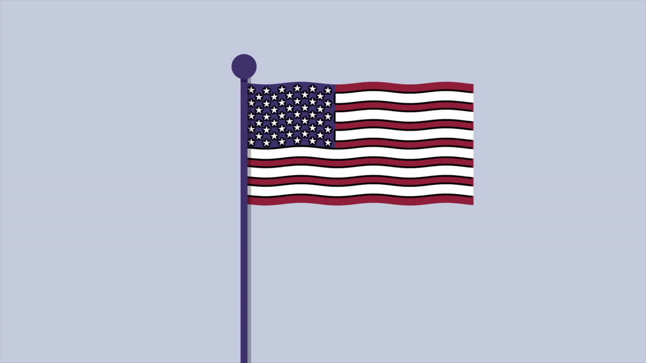 바람에 흔들리는 미국 발