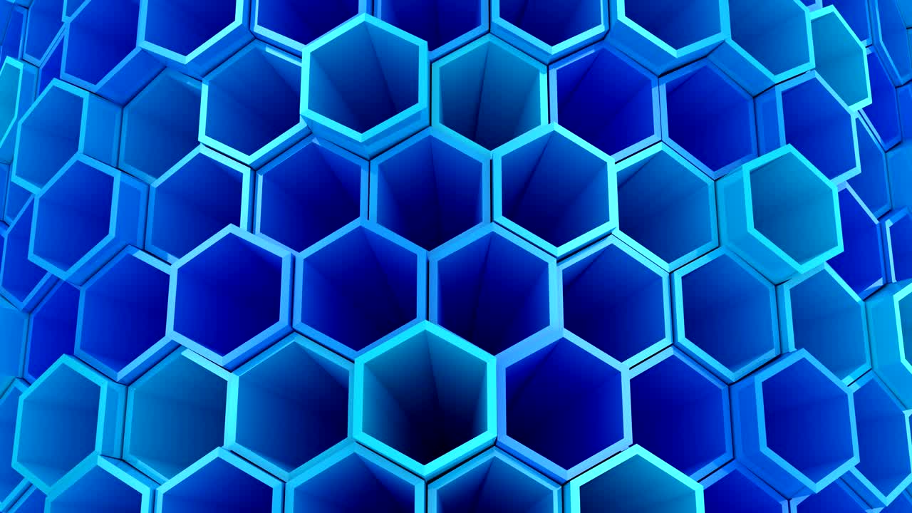 el fondo de los hexágonos