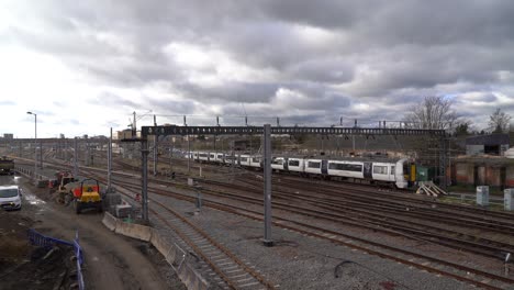the train tracks in cambridge uk. 14.02.22