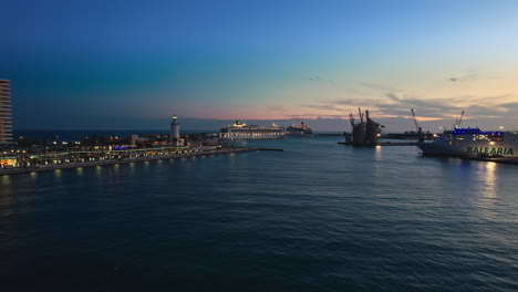 puerto banus marbella marina luxury port at dusk