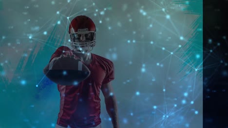 Animation-of-constellations-over-american-football-player