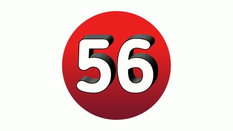 3D-Number-56-fifty-six-sign-symbol-animation-motion-graphics-icon-on-red-sphere-on-white-background,cartoon-video-number-for-video-elements