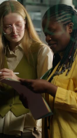 businesswomen collaborating in a meeting