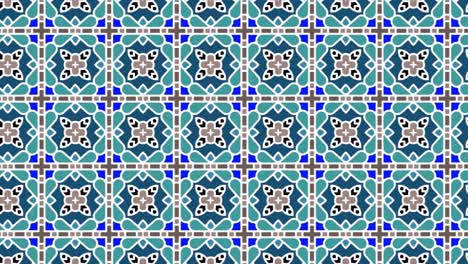 animation with arabic decorative seamless pattern in sliding motion