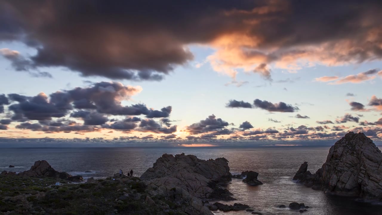 Timelapse sunset at Sugarloaf Rock near Dunsborough