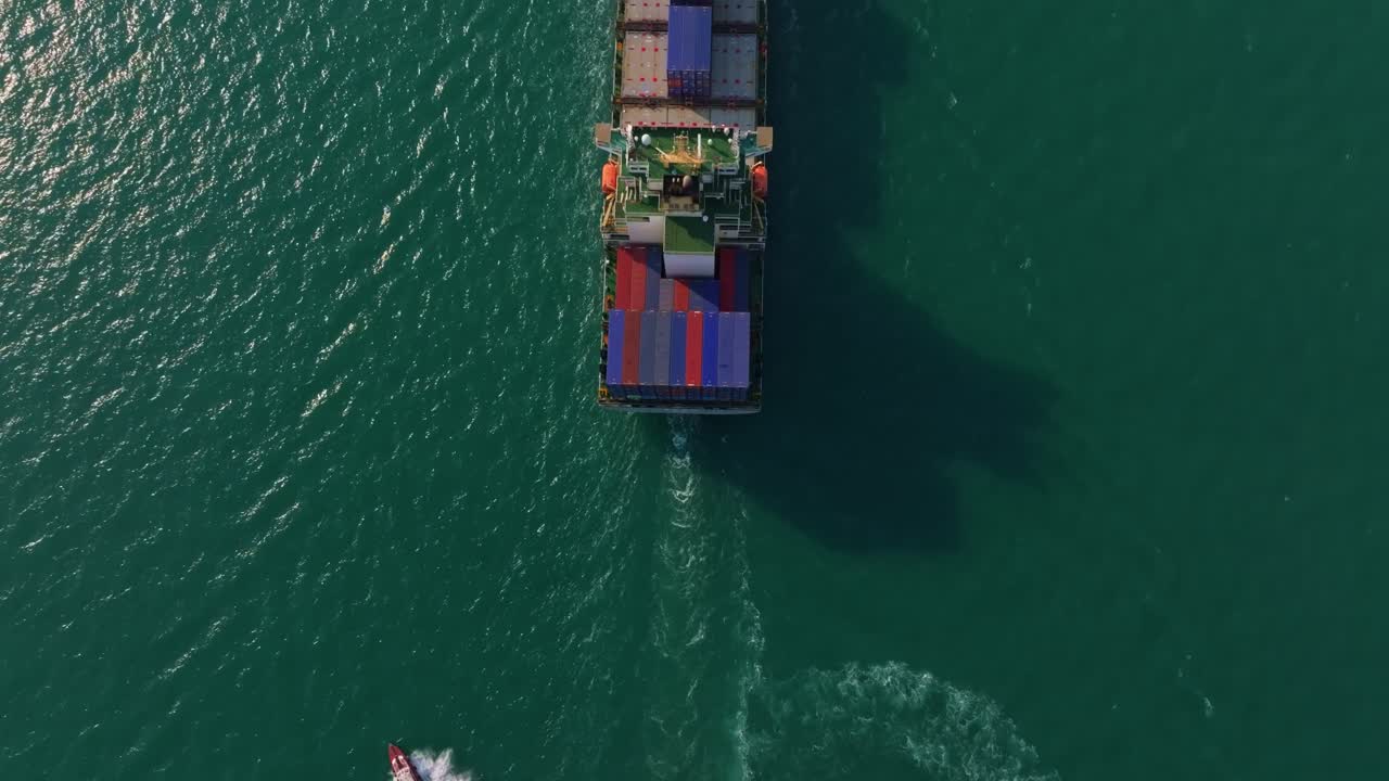 Freight ship cruising ocean for import and export, Thailand