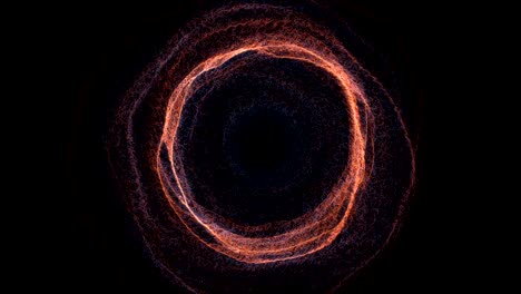 Futuristic black hole. Abstract space background. 3d rendering backdrop