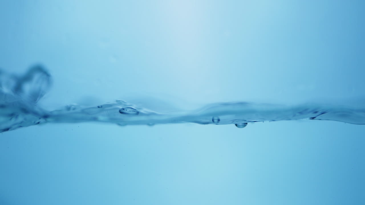 상쾌한 파란 파도