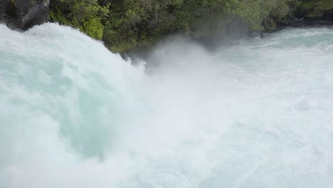 A close up shot of the end of the Huka Falls in Taupo, NZ.