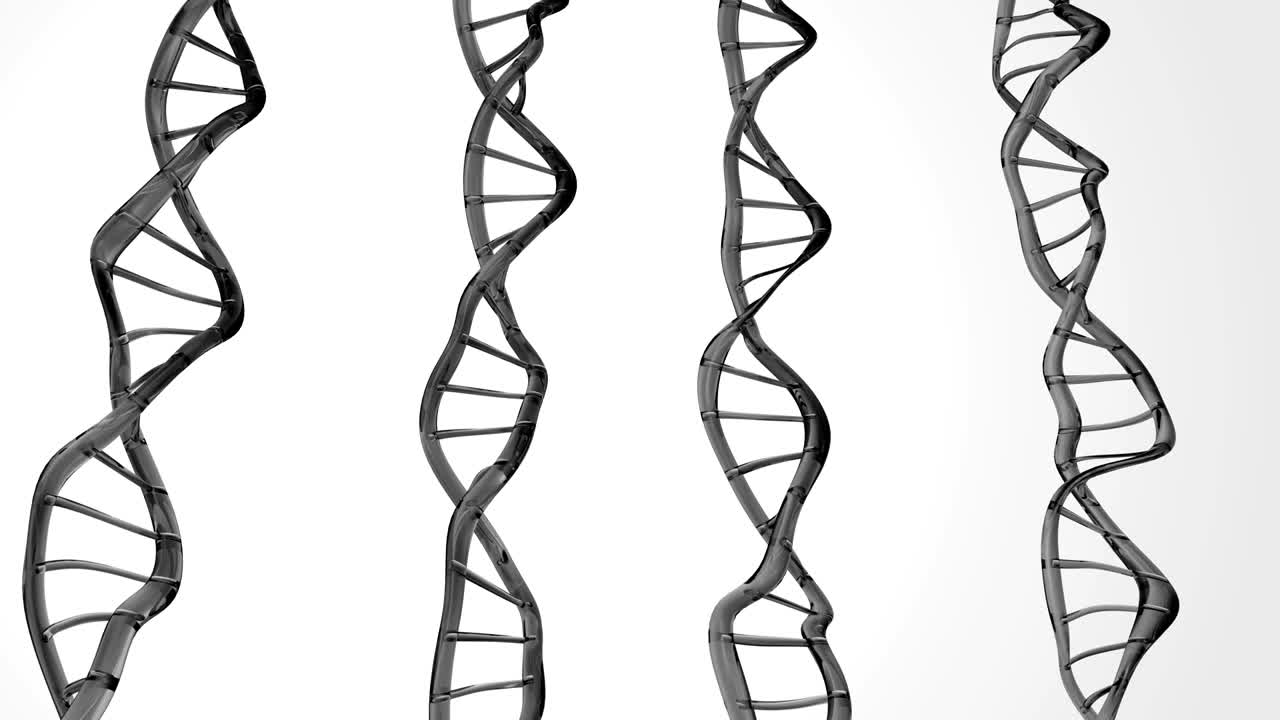 4k abstracto de adn en doble hélice.