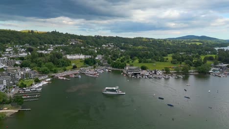 Cinematic-aerial-view-of-Bowness-on-Windermere