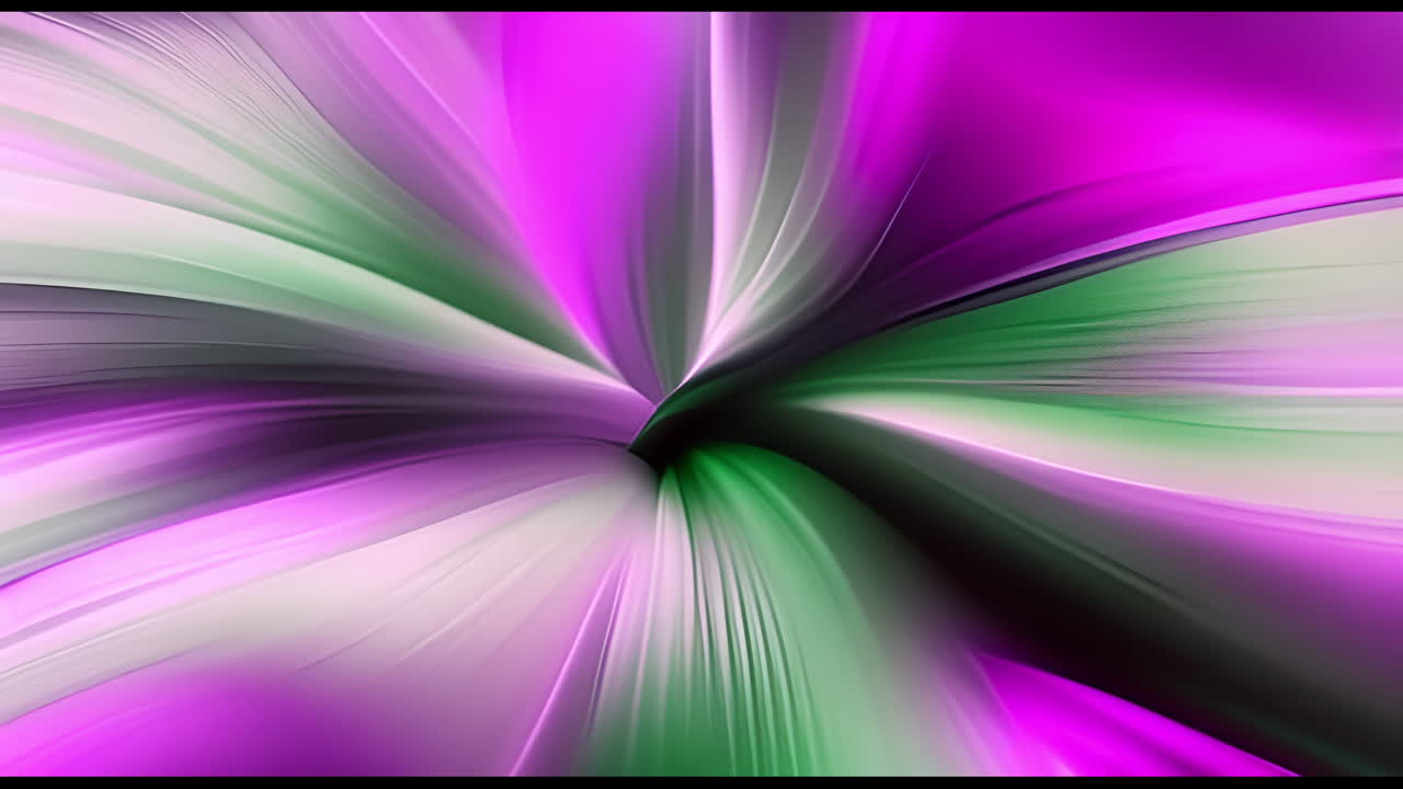 Abstract Swirling Vortex of Magenta and Green Colors