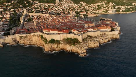 dubrovnik old town aerial view