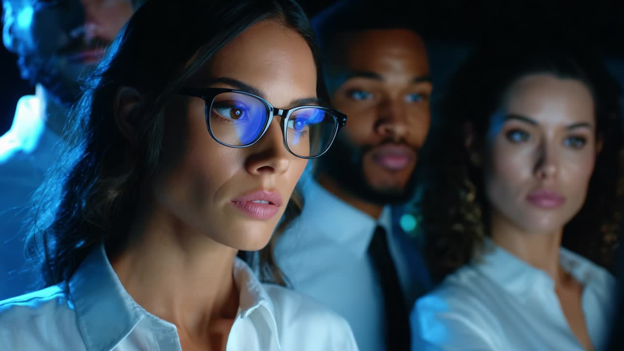 Team of professionals working in office