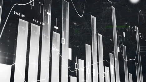 animación de las estadísticas con procesamiento de datos