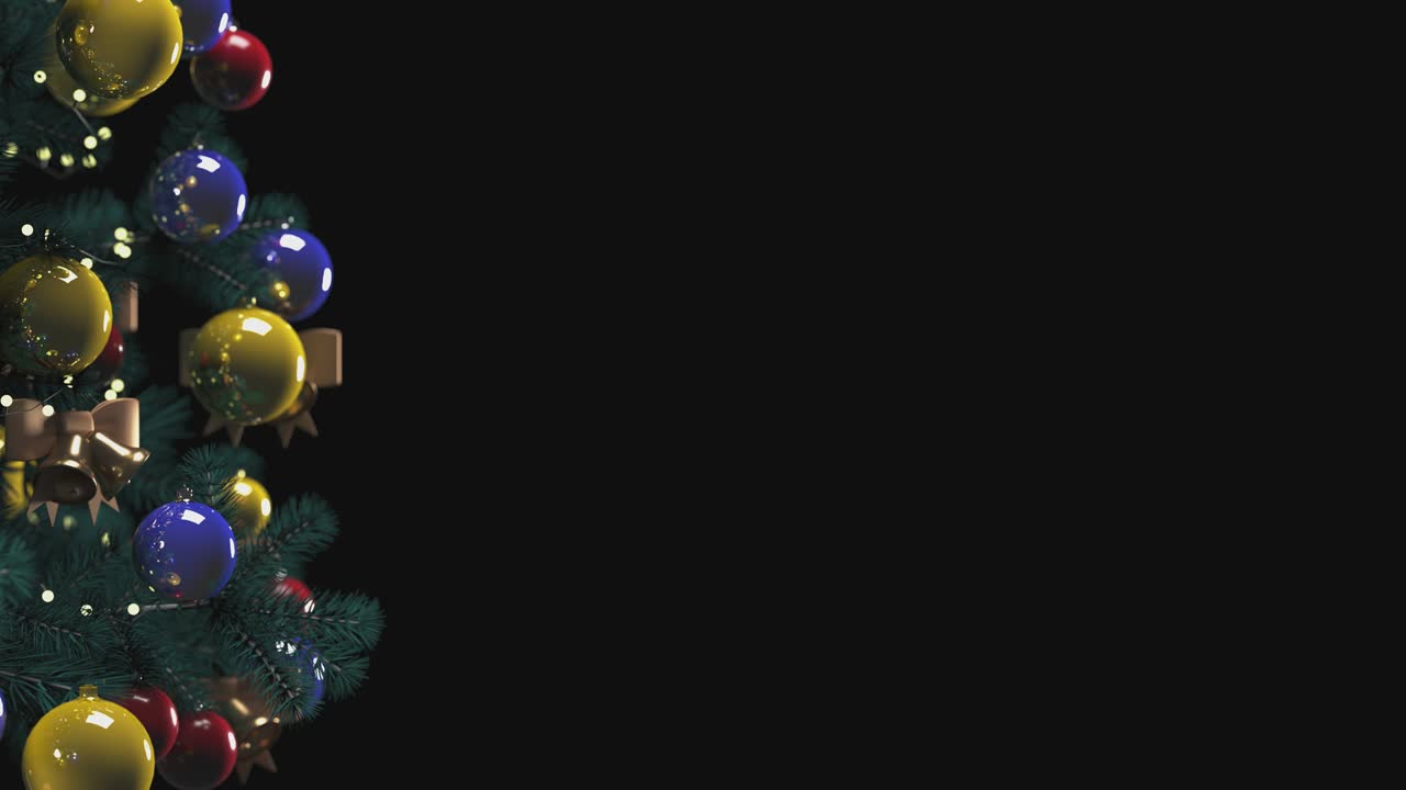 maría navidad y feliz año nuevo animación de fondo. año nuevo o árbol de navidad en un fondo transparente.