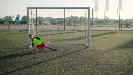 young soccer players in action