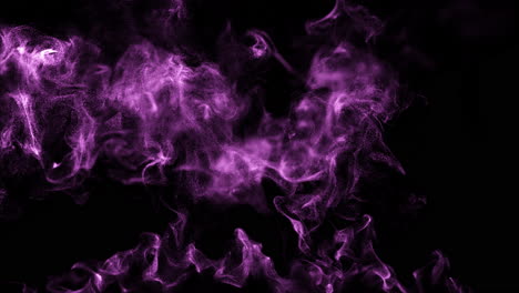 abstract purple particle smoke on black background