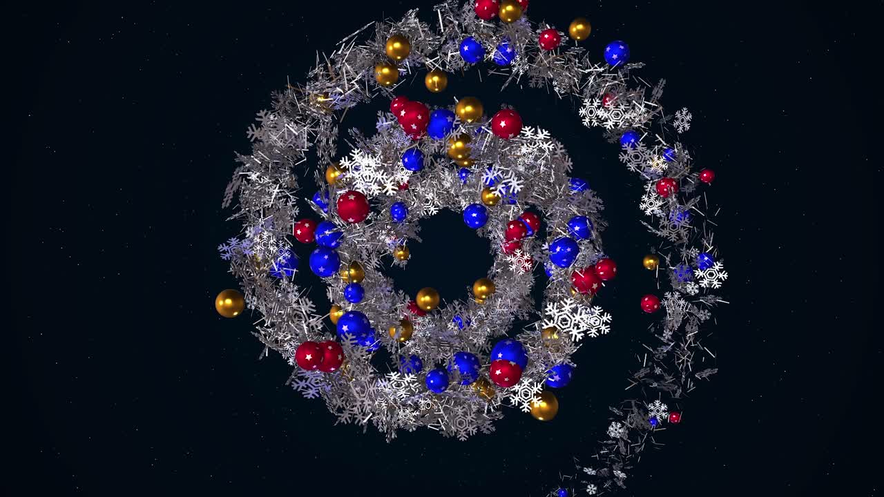 adorno en espiral de navidad