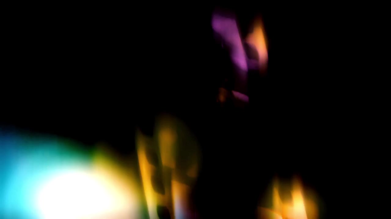Colorful Light Leaks and Lens Flare Transition Effect