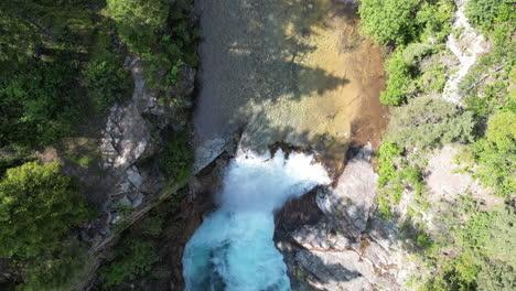 Gorgeous-Forest-Waterfall-from-a-Bird's-Eye-View-[4K-Slow-Motion