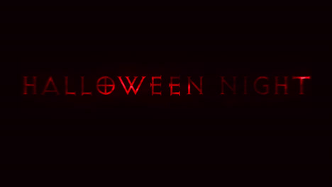 Animation-Von-Halloween-Text-Auf-Schwarzem-Hintergrund