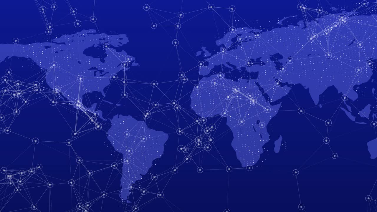 mapa de la red global