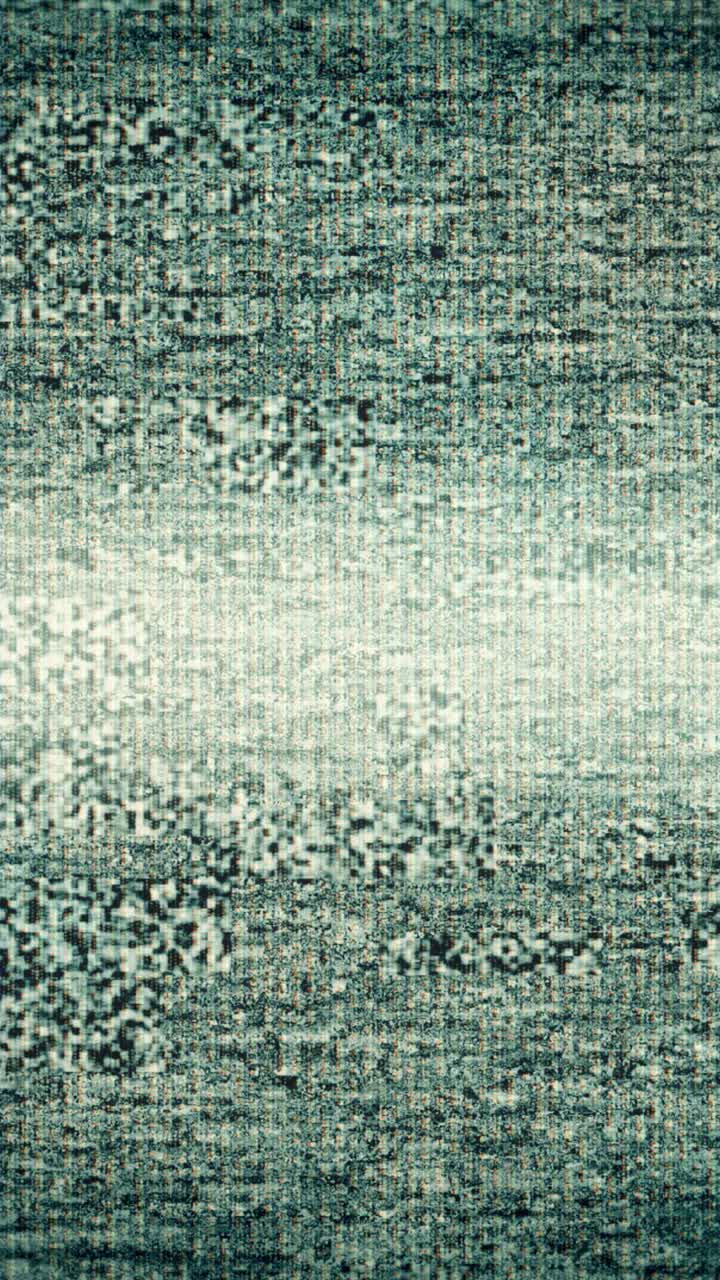 Flickering Digital Noise and Static Glitch Effect