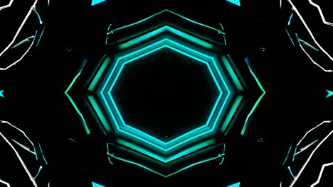 imágenes de túnel geométrico de neón