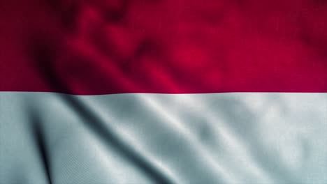 bandera de polonia ondeando en el viento. bandera nacional de polonia. signo de polonia animación de bucle sin costuras. 4k
